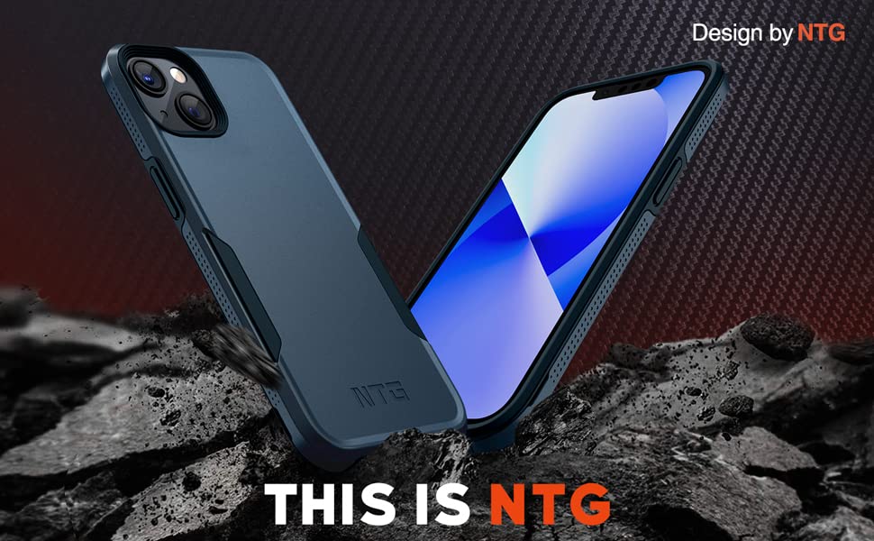 NTG Military Shockproof iPhone 14 Case, iPhone 13 Case [2 Layer Structure Protection] [Military