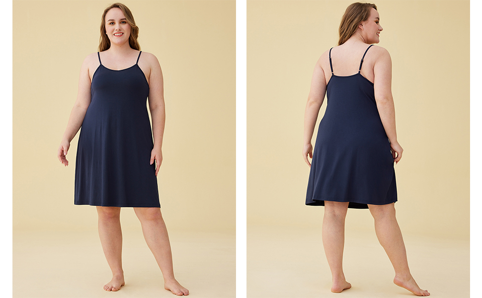 womens bamboo slip dress