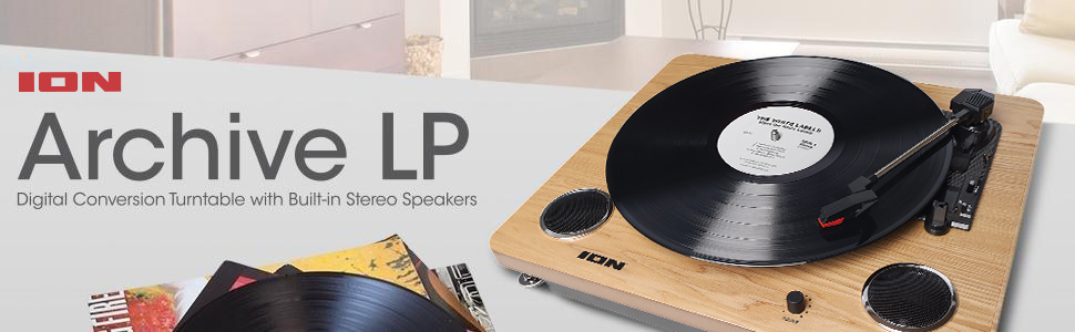 ION Audio Archive LP レコードプレーヤー スピーカー内蔵 Amazon.co.jp: ION Audioレコードプレーヤー USB ヘッドホン端子