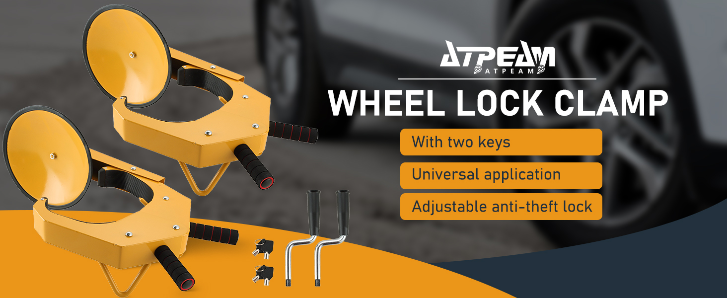 ATPEAM Wheel Lock Clamp Boot