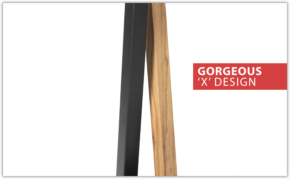 Eximus Bookshelf Speaker Floor Stand Oak Black Color