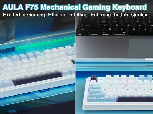 75 percent tkl mechanical gaming keyboard wireless custom keyboard compact hotswap keyboard