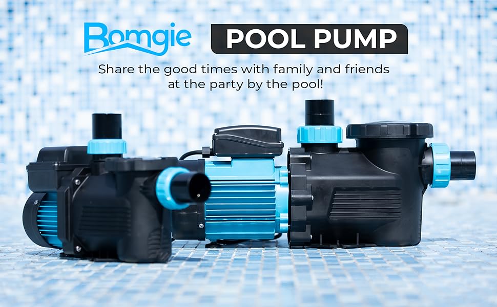 BOMGIE 3 HP Pool Pump Inground with Timer, 8169 GPH 110V
