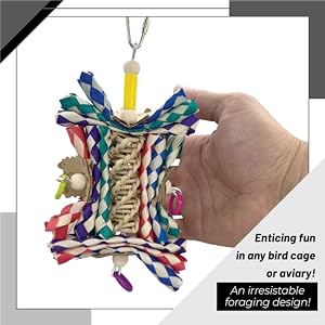 1241 mini vine twist helix impeckable bird toys ebc hand