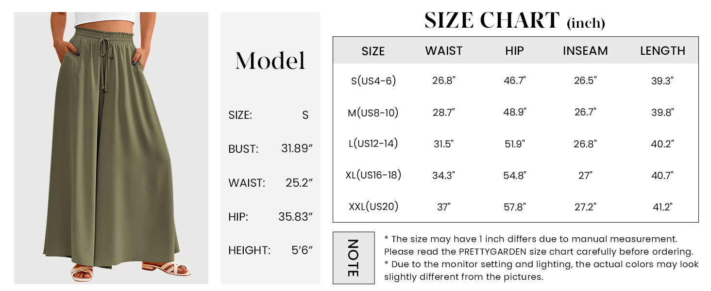 Casual Drawstring High Waisted Palazzo Pants