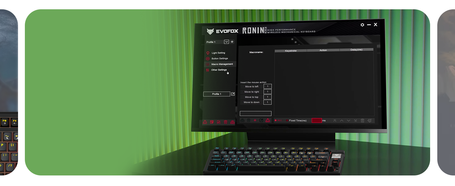EvoFox Ronin Wireless TKL Mechanical Keyboard