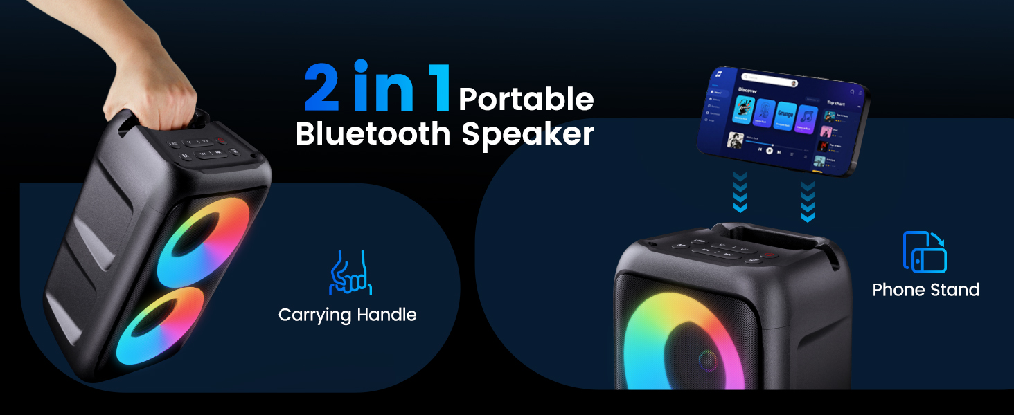 mic and speaker speakers with microphone big bluetooth speaker loud speaker for party