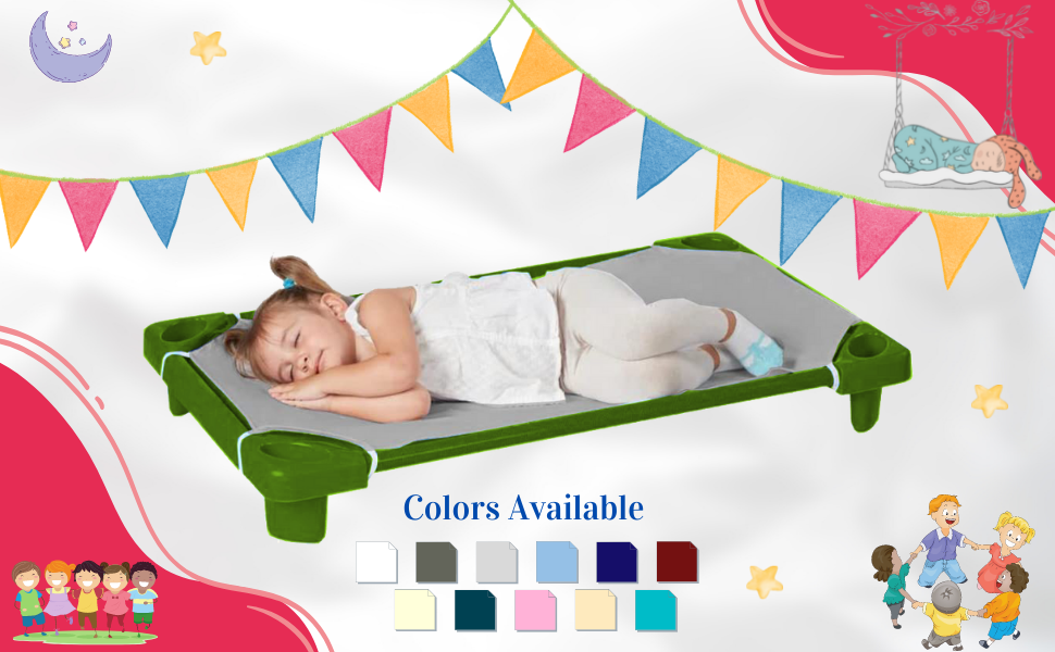 Camp County Beyond Cot Sheets for Toddler and Preschool