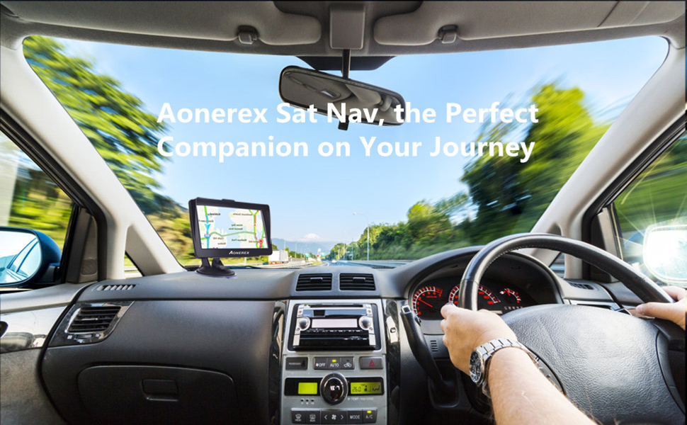 Sat Nav, Aonerex GPS Navigation for Car Truck Lorry HGV LGV Motorhome
