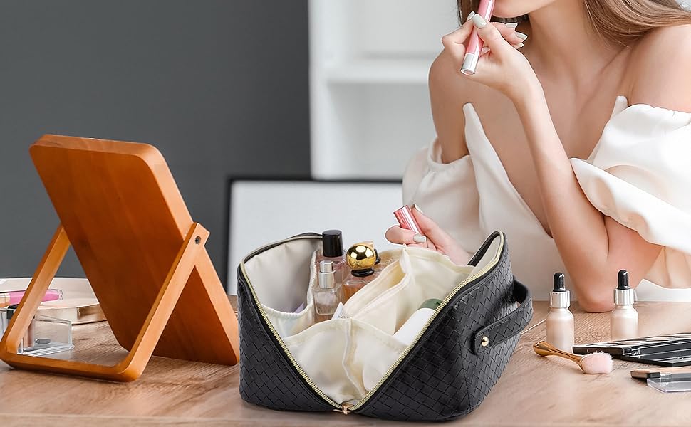 Bolsa de maquillaje de viaje para mujer