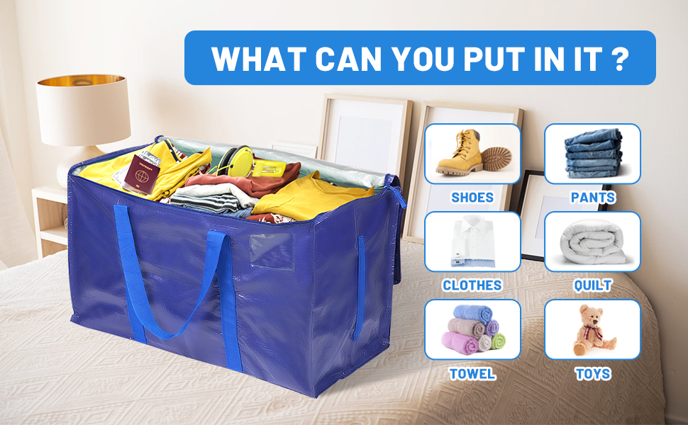 Moving Bags ，Blue Moving Bags Heavy Duty Extra Large