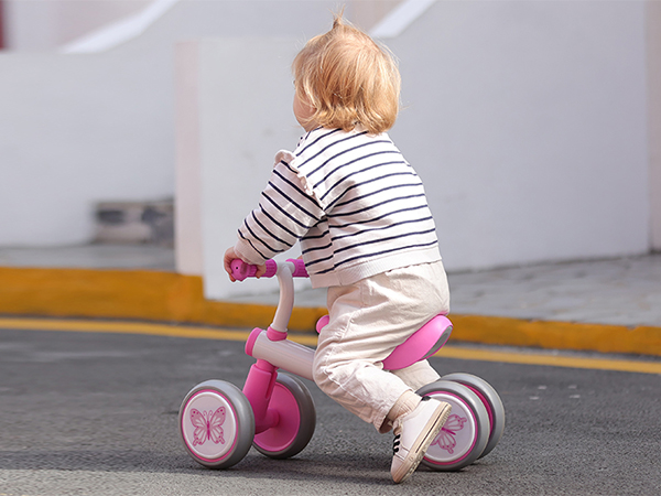 B' Flow ピンク Amazon.com: Baby Balance Bike 1 Year Old, Toddler Bike for