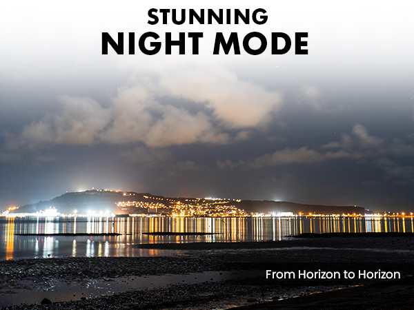 Night mode creative/scene mode, enhanced low-light performance, photography exposure MN40Z, high ISO