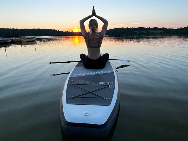 surfboard yoga