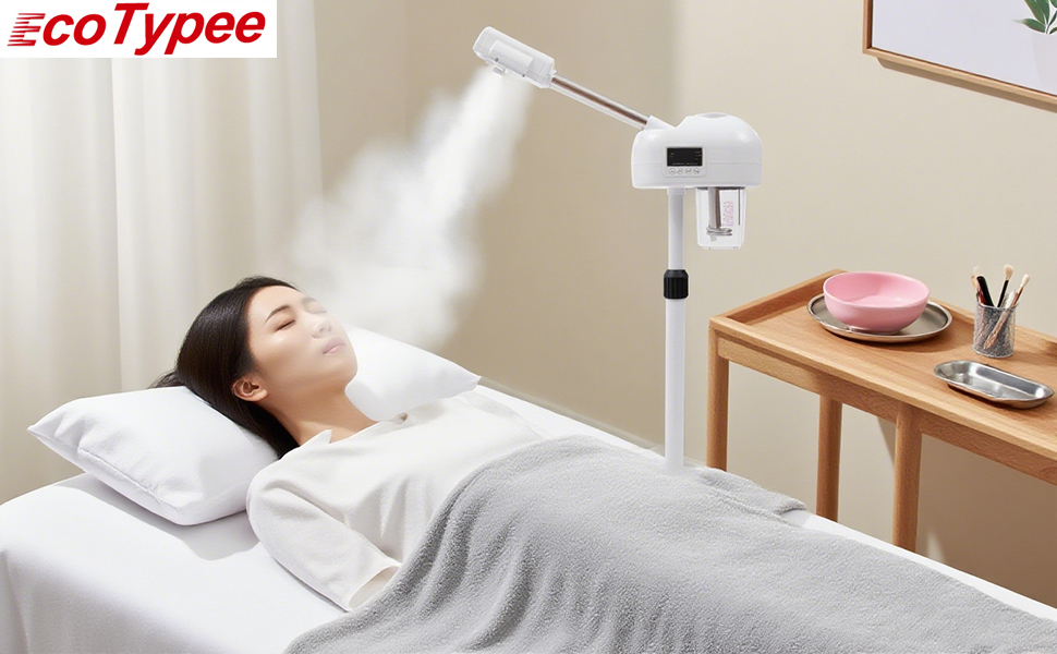 Free-Standing Ozone Facial Steamer On Wheels