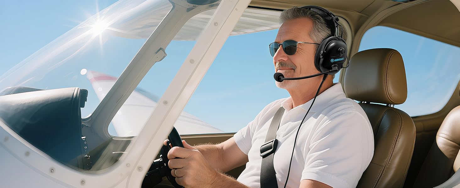 Aviation Headset for Pilot