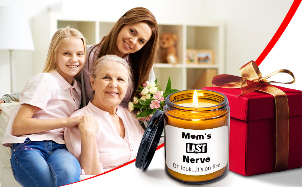 Mum's Last Nerve Candle, Birthday Gifts for Mum, Best Mum Gift from
