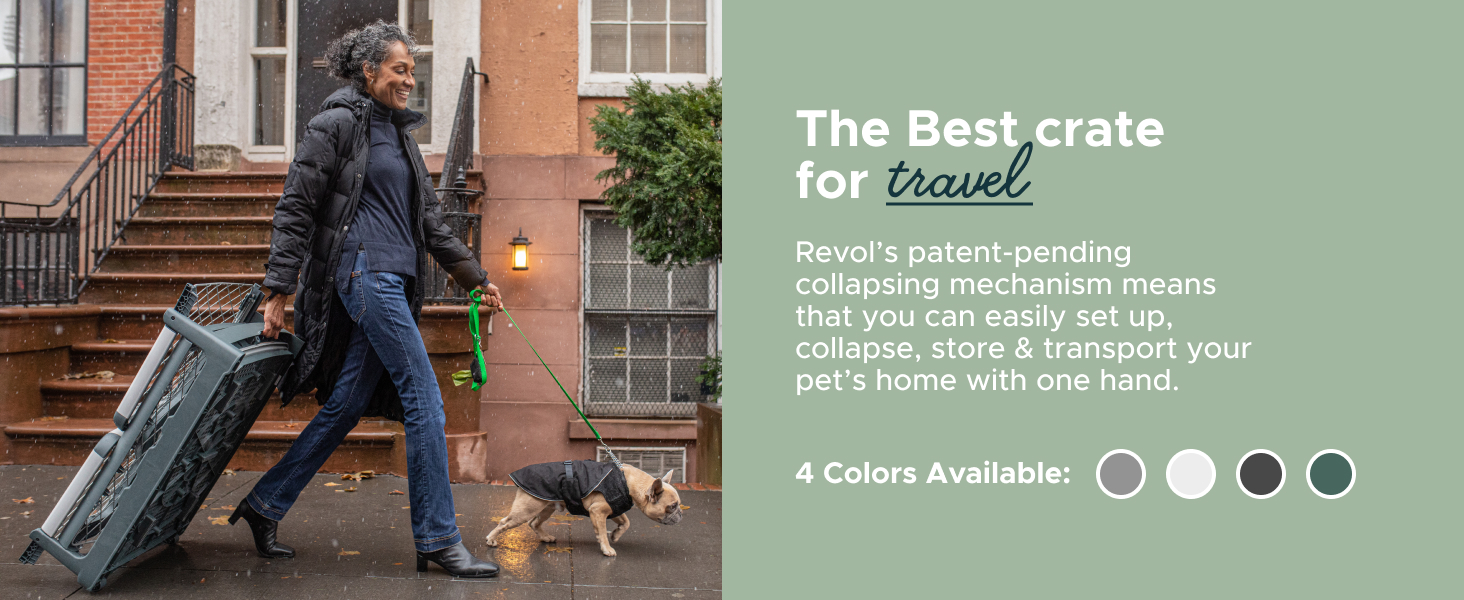 Diggs Revol Dog Crate (Collapsible Dog Crate, Portable Dog