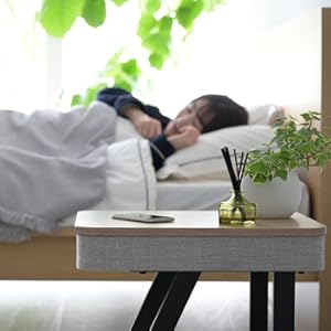 スピーカー付きサイドテーブル AST-4850(GY/BK) Amazon.co.jp: 山善(YAMAZEN) サイドテーブル スピーカー付き