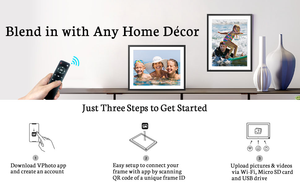 BSIMB 16.7Inch 32GB Extra Large WiFi Digital Picture Frame IPS Touch