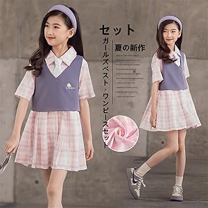 ELFSACKキュート プリント tシャツ風 半袖 ワンピース 2点セット Amazon | [XIAOYUE] キッズ ワンピース チュニック シャツ