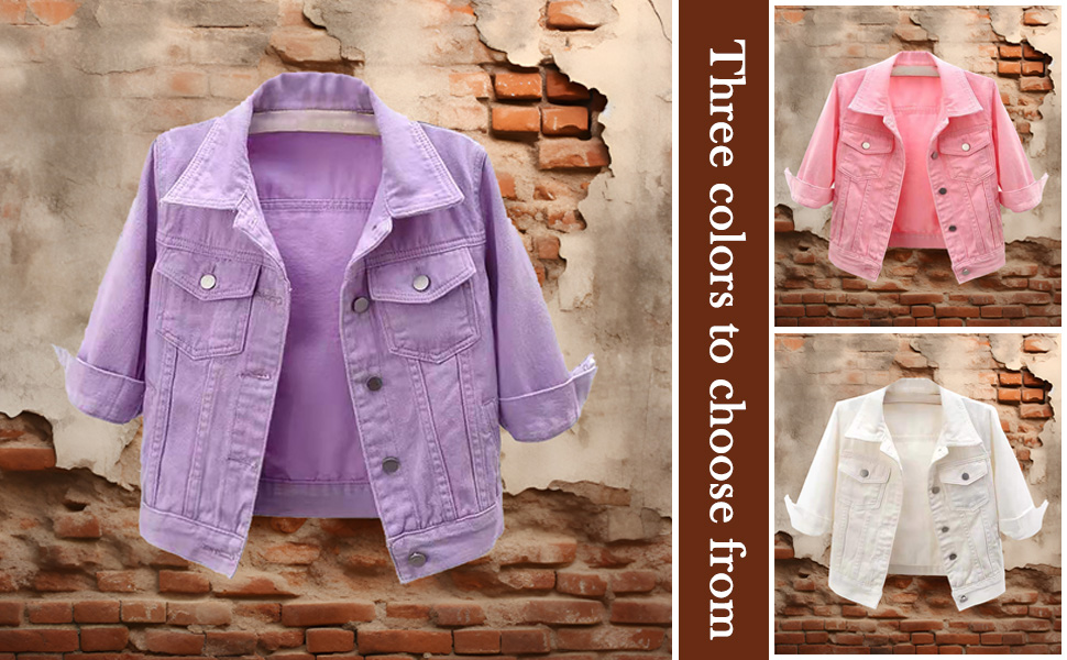 2024 Jean Jacket for Women Fashion Short Sleeve Oversize Short Cropped