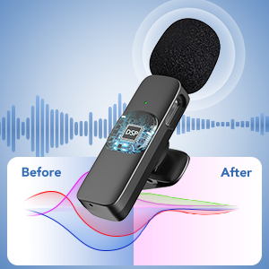 wireless lavalier lapel micorphone for iphone recording
