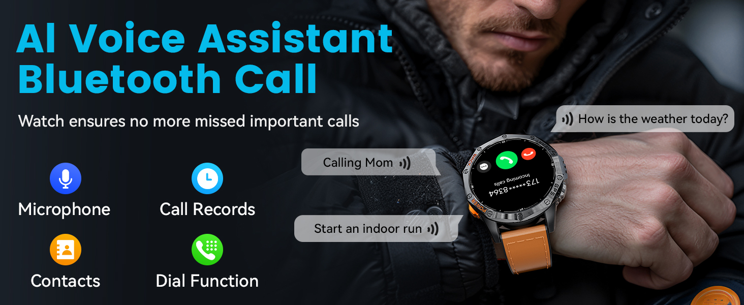 mens smart watches for iphone smartwatch with calling
