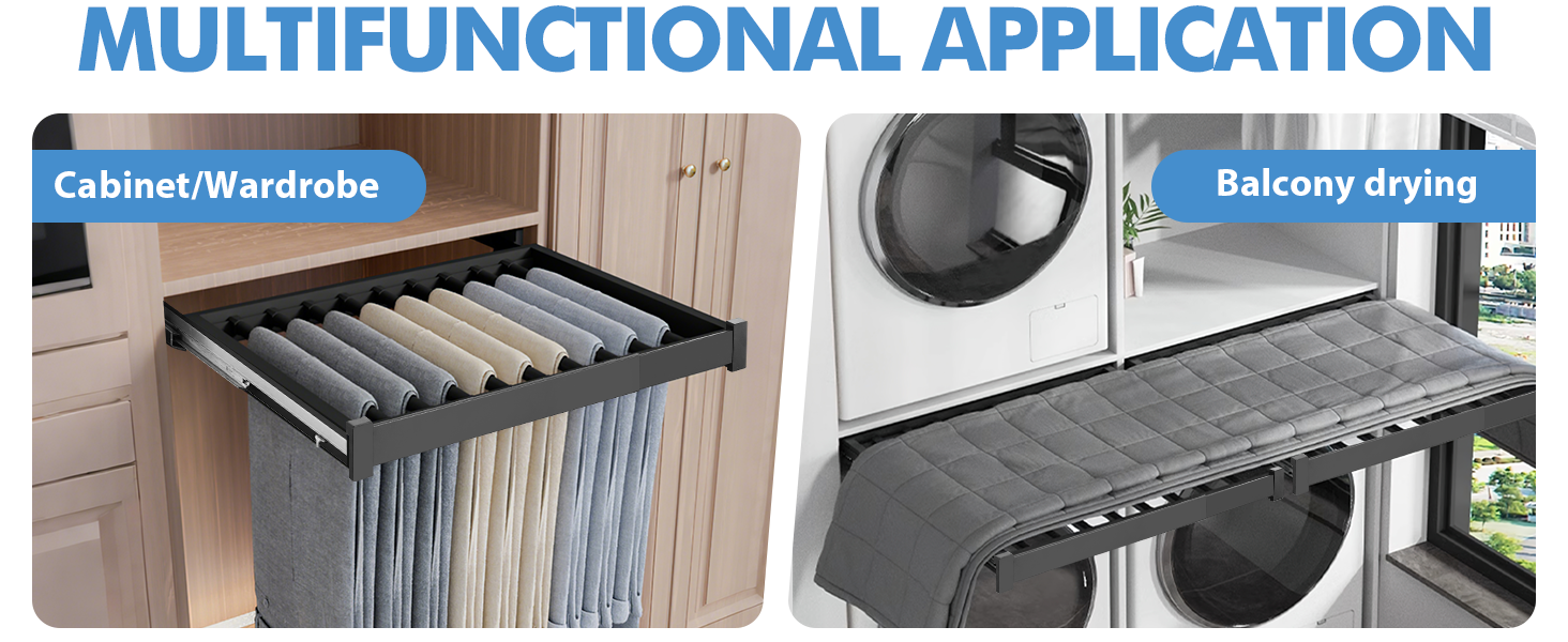 2-in-1 Pants Rack & Drying Rack