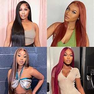 straight lace front wigs human hair