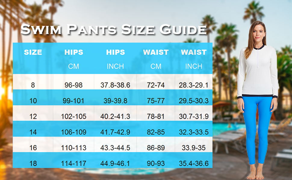 Micosuza Women's Swimming Tights Surfing Leggings Ankle-Length