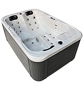 Tronitechnik Outdoor Whirlpool Spa Tino PRO mit Isolierung Weiß Silber Marmoriert 195cm x 127cm m...