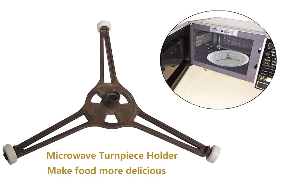 2 Pack 9.6" Microwave Turnpiece Holder,Glass Plate Tray