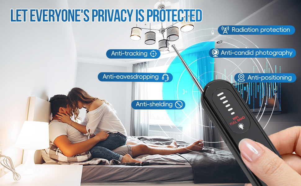 TANHUKEN Hidden Camera Detectors Anti Spy Detector Hidden