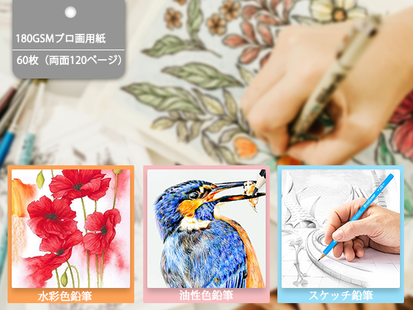 油性色鉛筆 抽象画 スケッチブック 油性色鉛筆 抽象画 スケッチブック