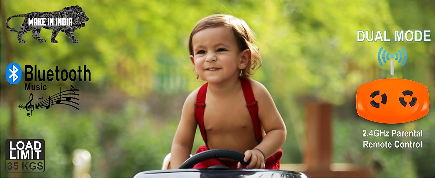 Mekashi electric ride on car for children upto 7 years old