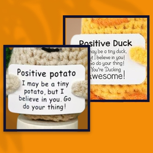 Positive Potato, Emotional Support Pickle, Emotional Support Gifts, Positive Crochet