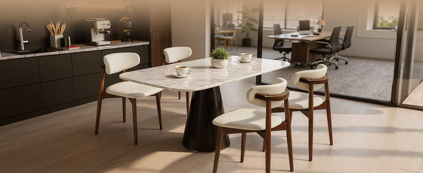 Wooden Dining chairs in Corporate Rest Area