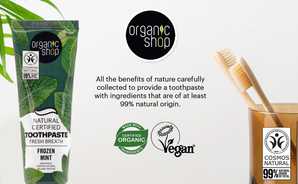Organic Shop Toothpaste Vegan