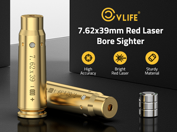 Amazon.com : CVLIFE 7.62x39 Laser Bore Sight Red Laser