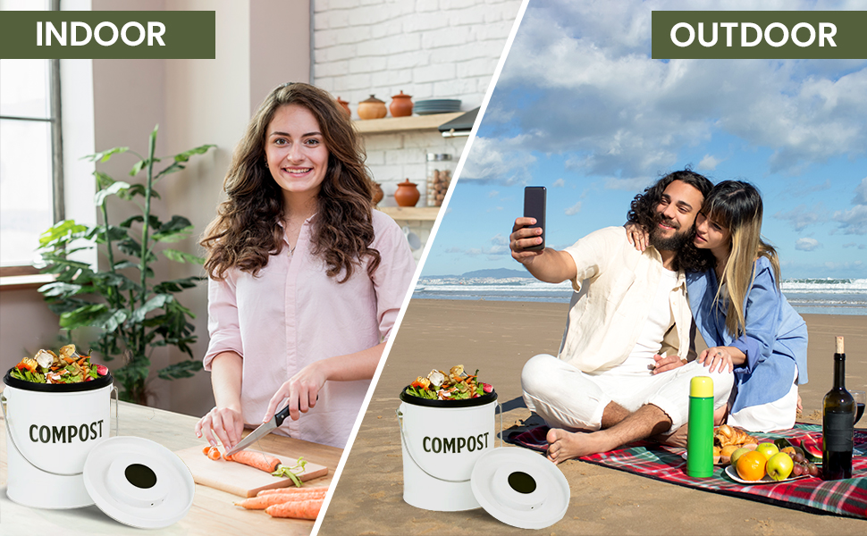 Compost Rite 6 Pack Charcoal Filters for Compost Bucket