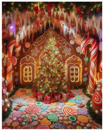inside of gingerbread house