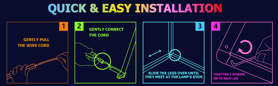 LED Floor Lamp RGB Corner Light