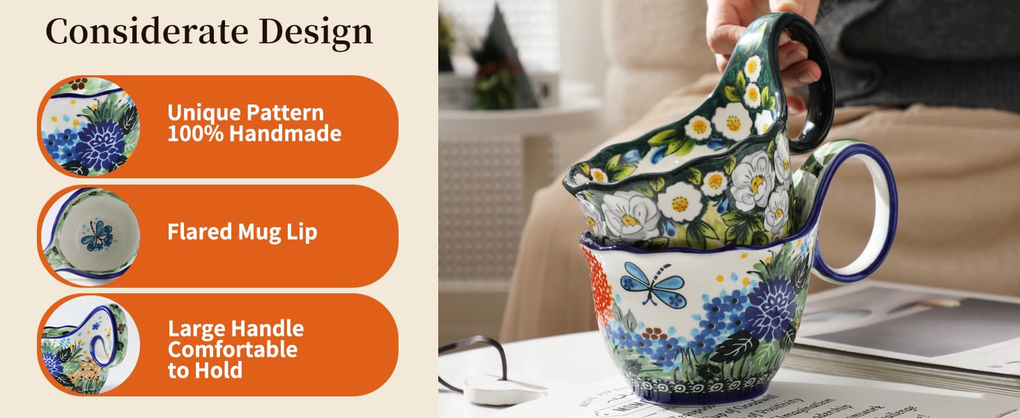 soup mug with handle