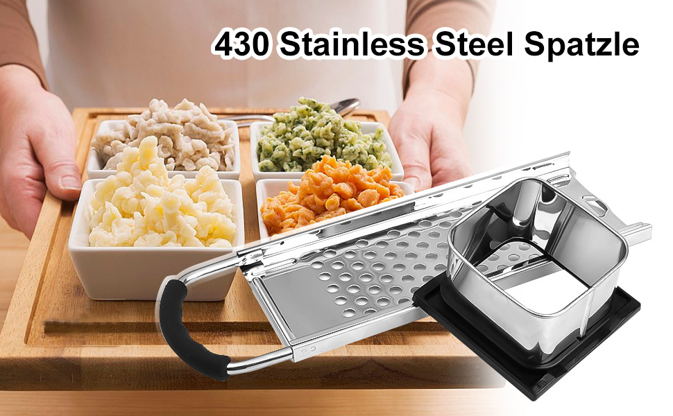Amazon.de: Yuirshion Spätzlehobel Edelstahl, Spätzlepresse mit ...