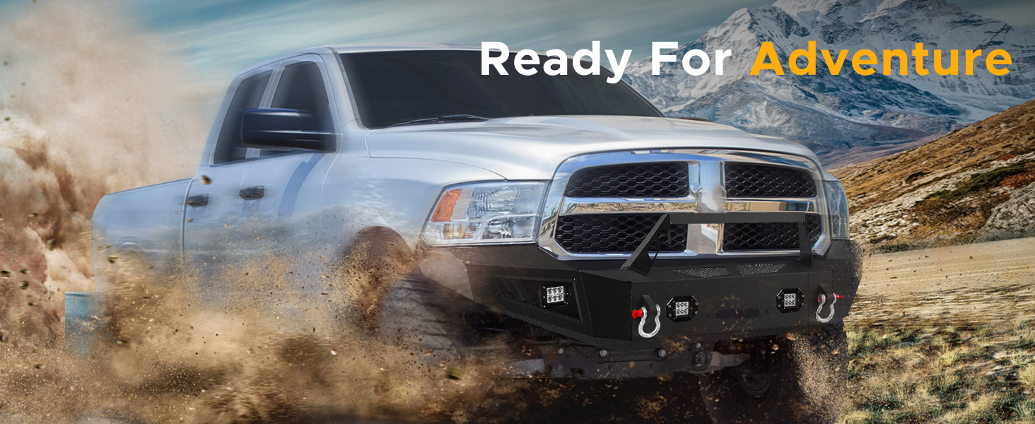 off-road front bumper for dodge ram 1500 2017
