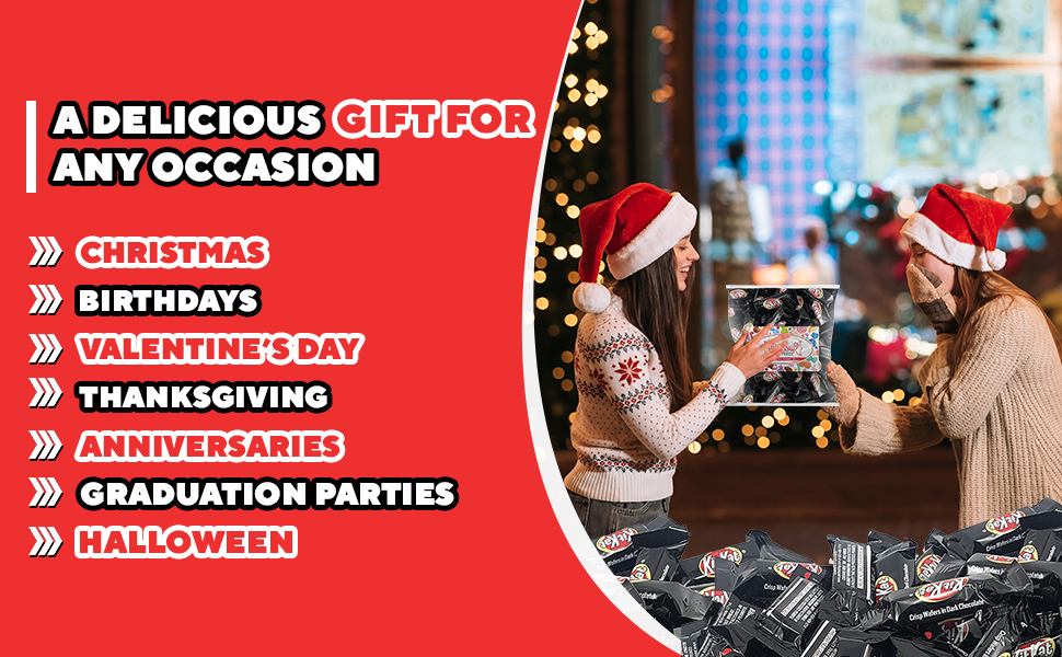 Candy Bars Pack Bulk Candy Bag for Christmas, Birthday