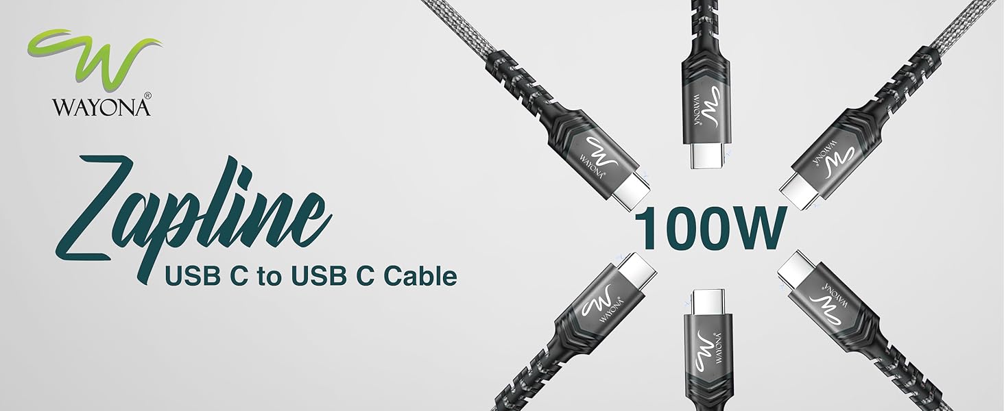 C to C Cable 100W