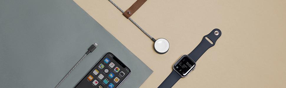 Apple Watch Belt Cable Charging Tangle Free Super Strong Unbreakable