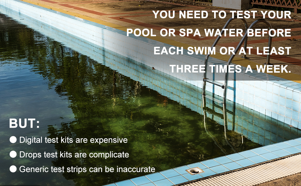 SuperCheck 6Way Spa Test Strips for Hot Tub, 7 Parameters